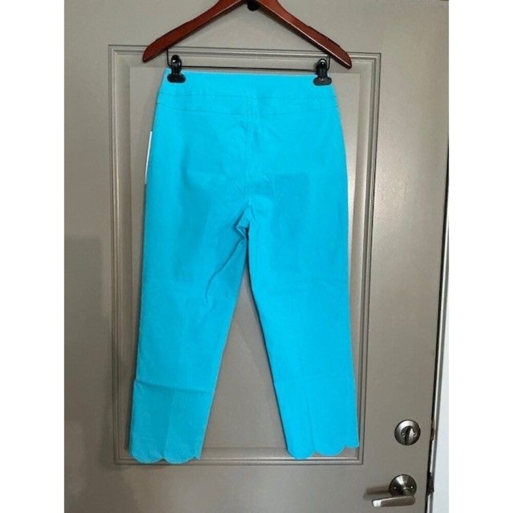 LuLu B Relaxing Fun Colorful Pull on Skinny Pants AnKle Length Sz 6 Blue *** - Picture 3 of 6